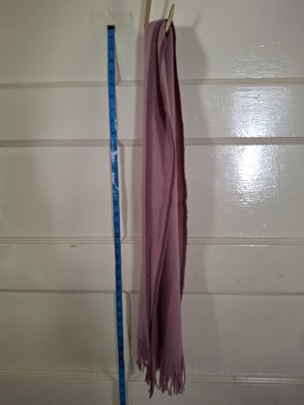 GAP Dusty Pink Mauve Soft Fringe Scarf Classic Solid Wrap